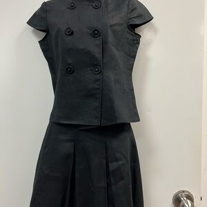 2 piece linen skirt and vest/top